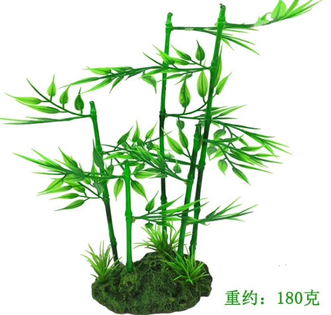 Fish Tank Plant Decoration Artificial Bamboo Ornament Plastic Small Plant Model Aquarium Landscaping