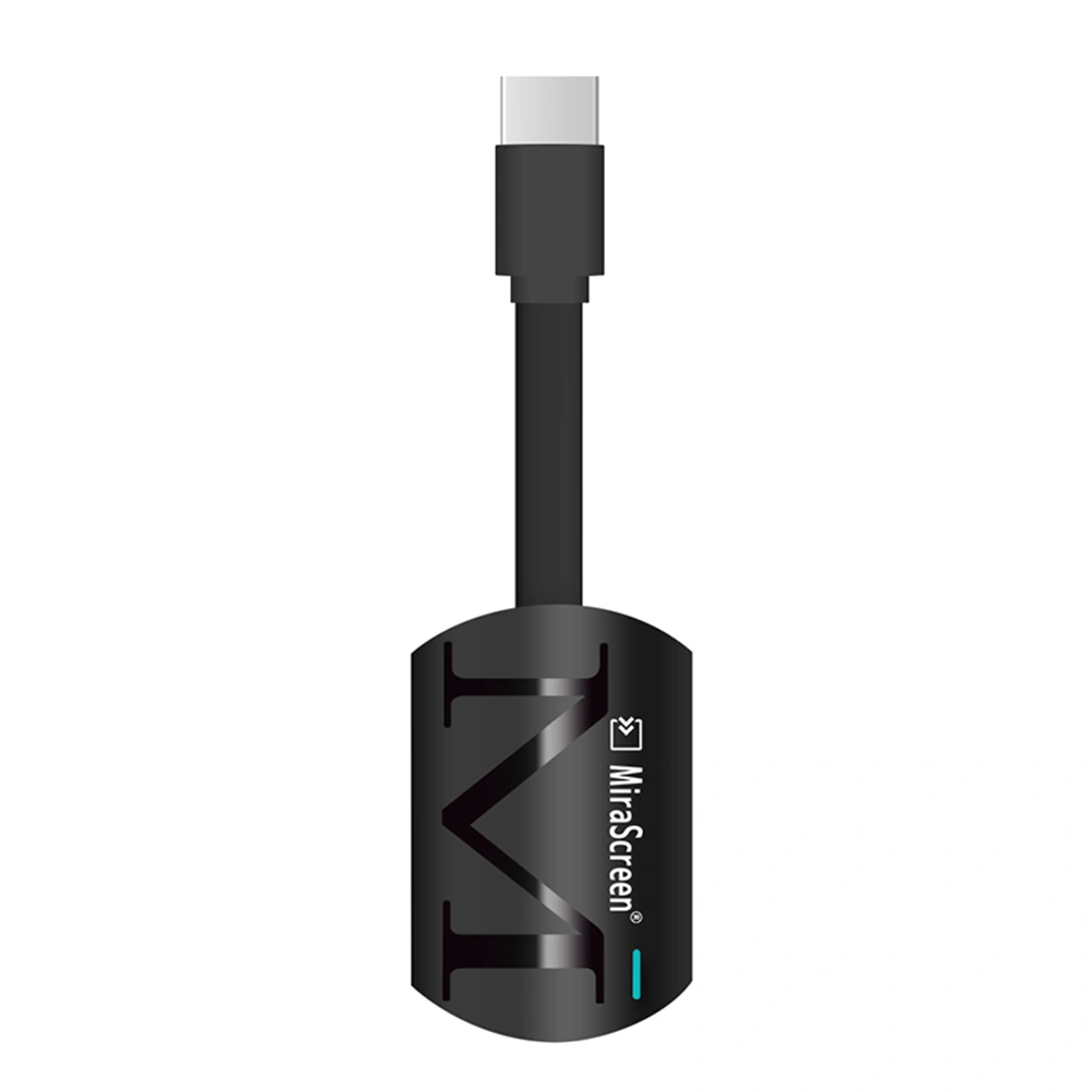 Wireless Display Adapter Dongle Wireless Streaming Cast Adapter DLNA Airplay MiraCast Display Adapter AV Adapter for Android Phones iPhone Tablet PC (Black)