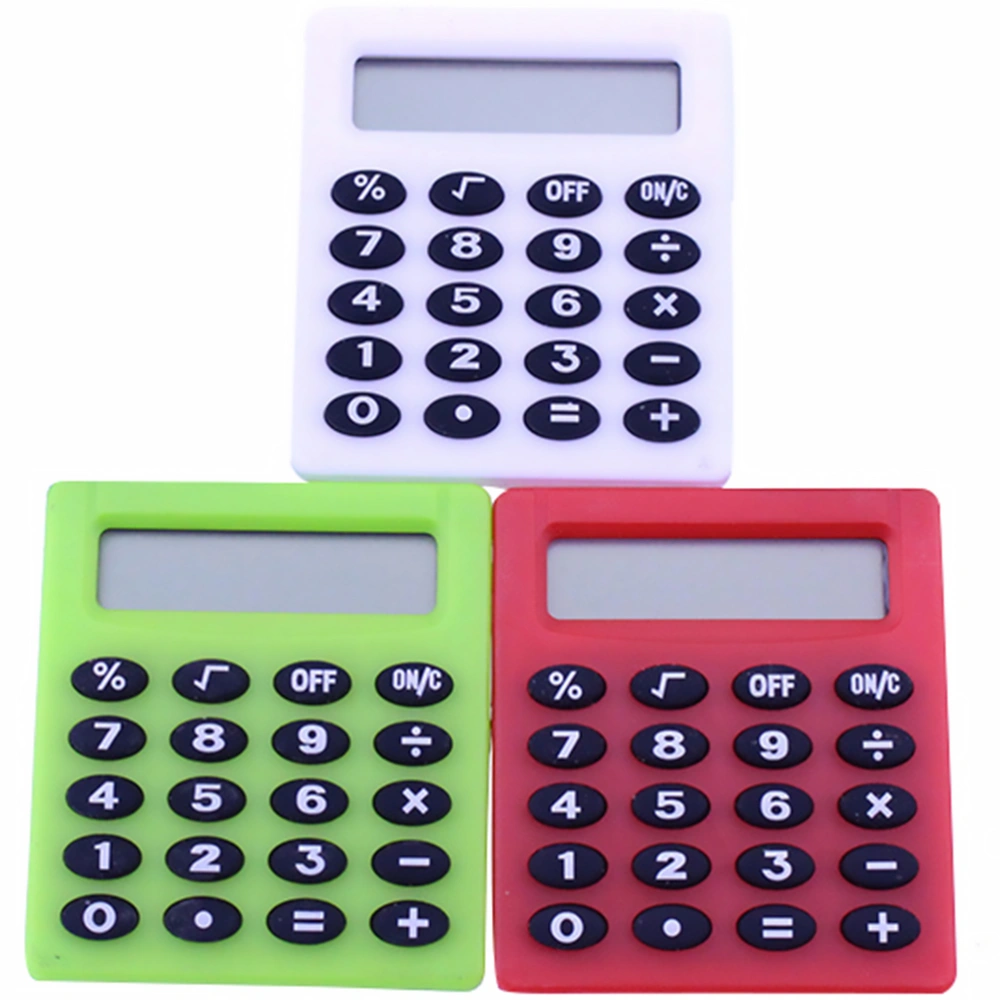 3 Pcs Mini Students Learning Caculator Portable Counter Calculating Tool