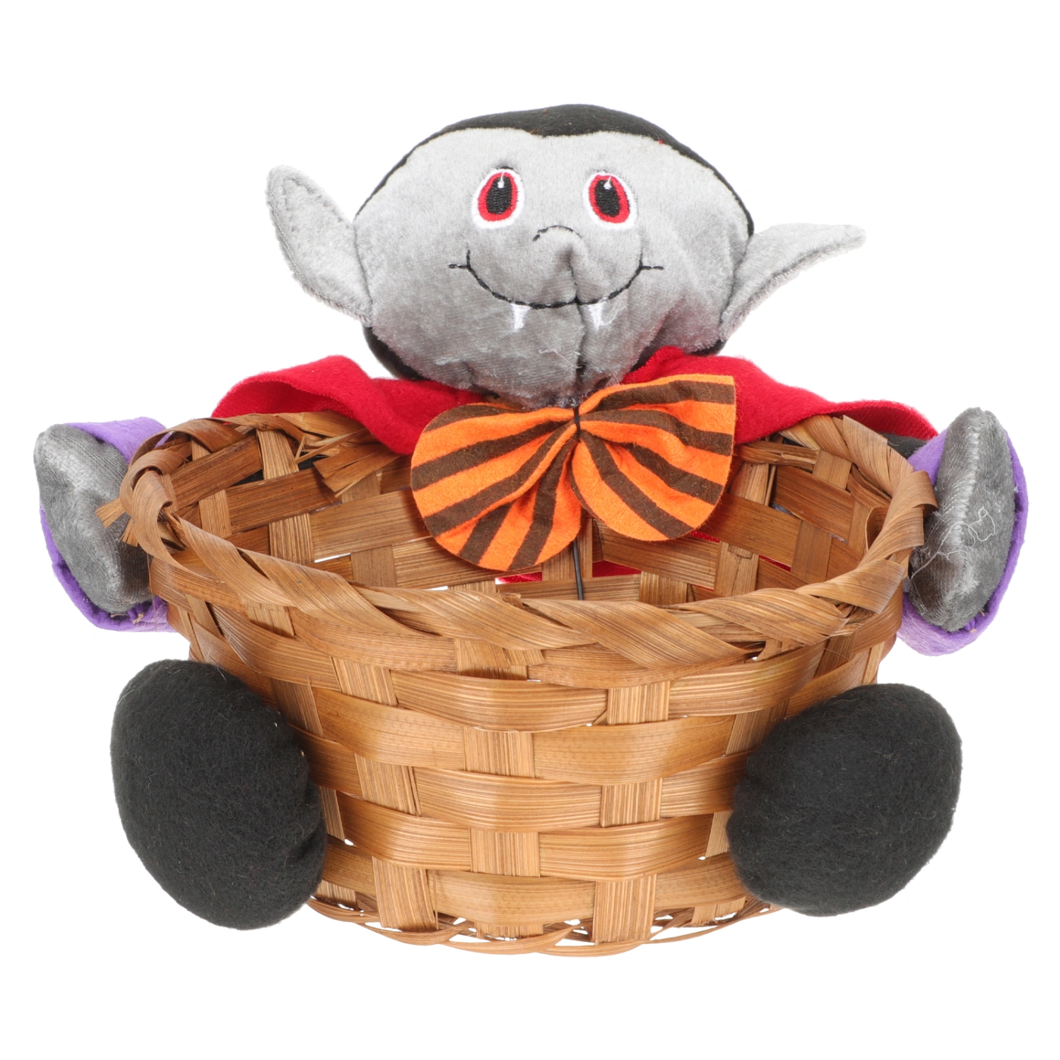 Halloween Decorative Candy Baskets Candy Holder Bamboo Woven Candy Basket Halloween Supplies