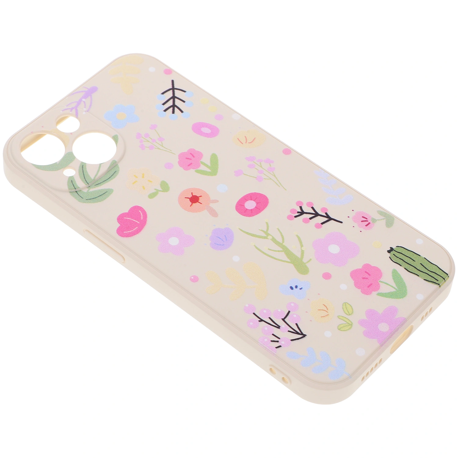 Mobile Phone Shell Floral Phone Case Decorative Phone Protective Case for Women Compatible with iPhone 13