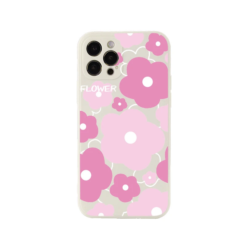 Mobile Phone Shell Floral Phone Case Decorative Phone Protective Case for Women Compatible with iPhone 13