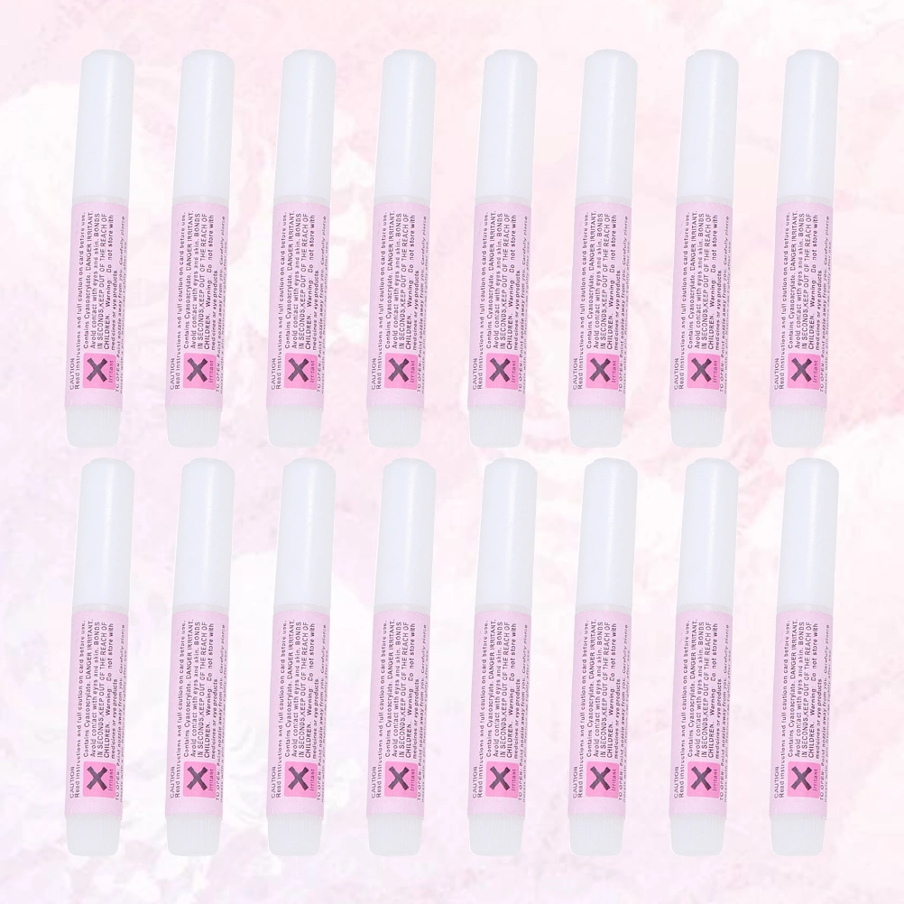 50pcs 2g Professional Nail Glue Mini Beauty Nail Glue Nail Art Tips Glue Manicure Glue for Shop Home Salon (Pink)
