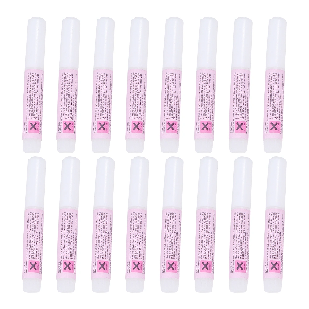 50pcs 2g Professional Nail Glue Mini Beauty Nail Glue Nail Art Tips Glue Manicure Glue for Shop Home Salon (Pink)