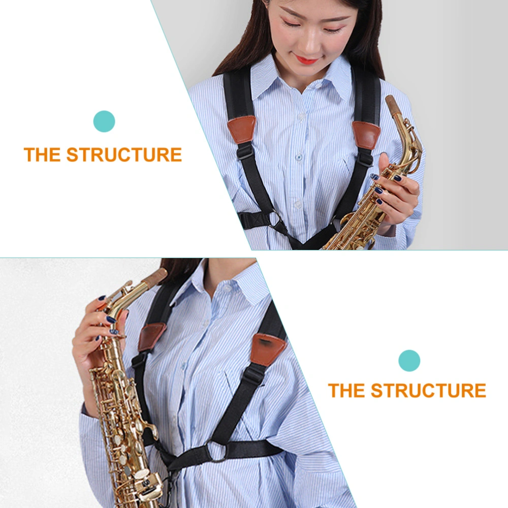 Nylon Saxophone Harness Strap Saxophone Chest Strap Saxophone Shoulder Strap