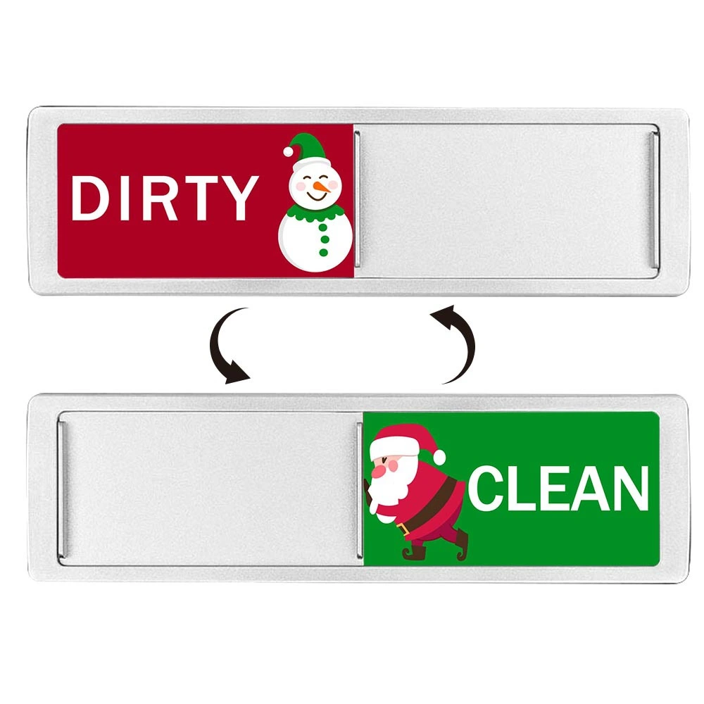 Dirty Clean Dishwasher Cartoon Pattern Dish Washer Sign Household Clean Dirty Sign Magnet