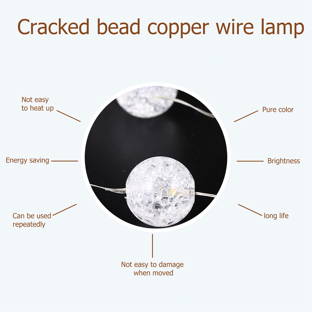 1 Set Ball Light String Party Light Decorative Lamp Ornament Light No Battery