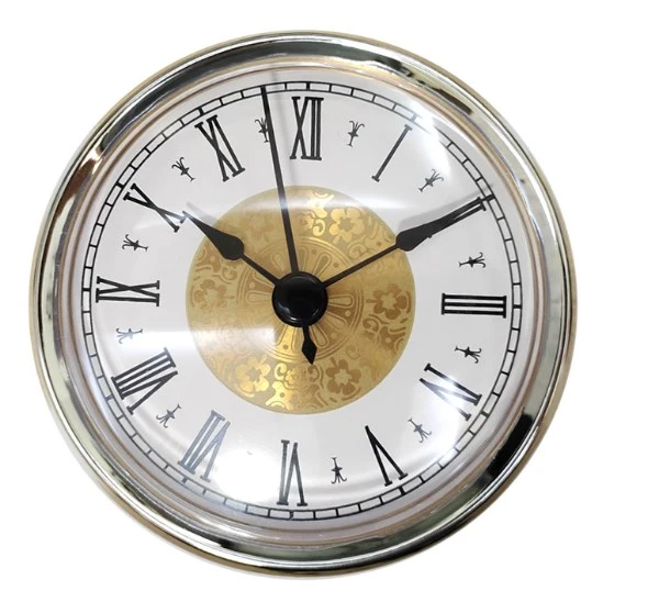 Retro Clock Insert DIY Round Clock Head Silent Clock Head Insert Quartz Clock Insert Clock Pendant