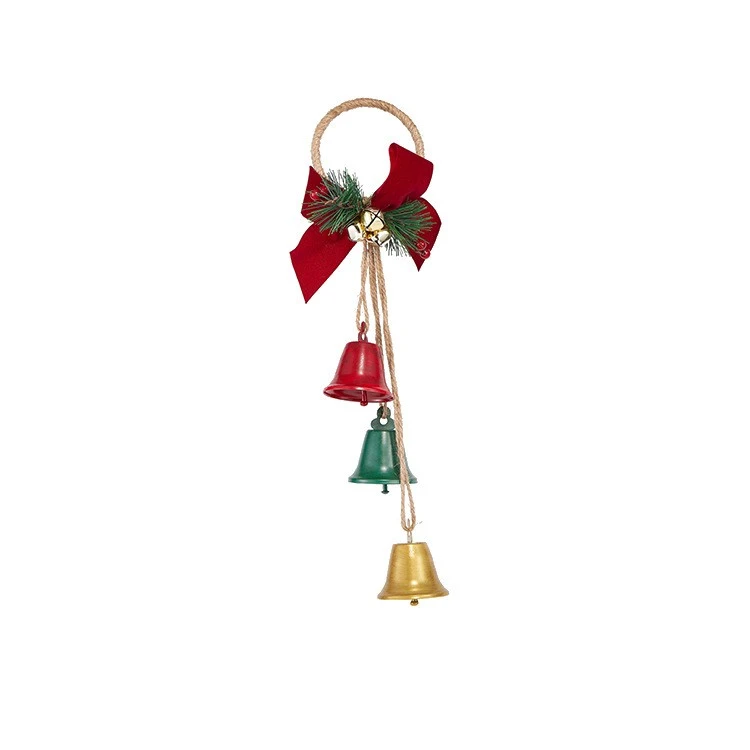 Christmas Hanging Bell Ornament Rustic Xmas Tree Hanging Bell Pendant Decoration