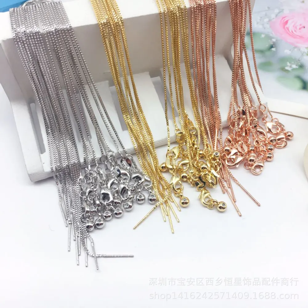 5pcs Adjustable Necklace Chain for Necklace Making Jewelry Chain Necklace Chain Jewelry Making Chain