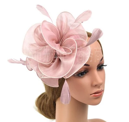 Tea Party Headband Women Fascinator Hat Cocktail Hat Wedding Bridal Headpiece Costume Headband