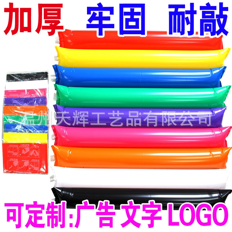 40pcs Inflatable Sticks Noise Sticks Inflatable Boom Plastic Sticks Party Favors