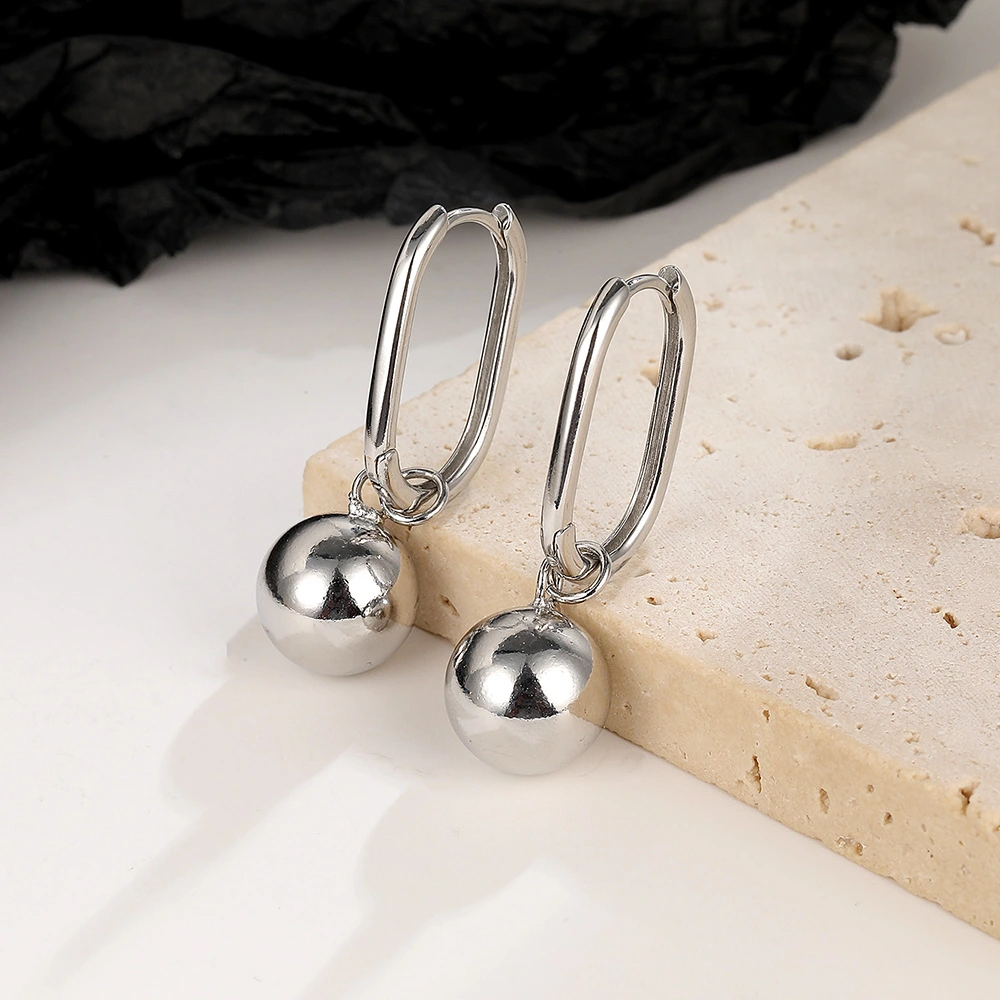 1 Pair Ball Drop Earrings Ball Dangle Earrings Decorative Earrings Women Earrings