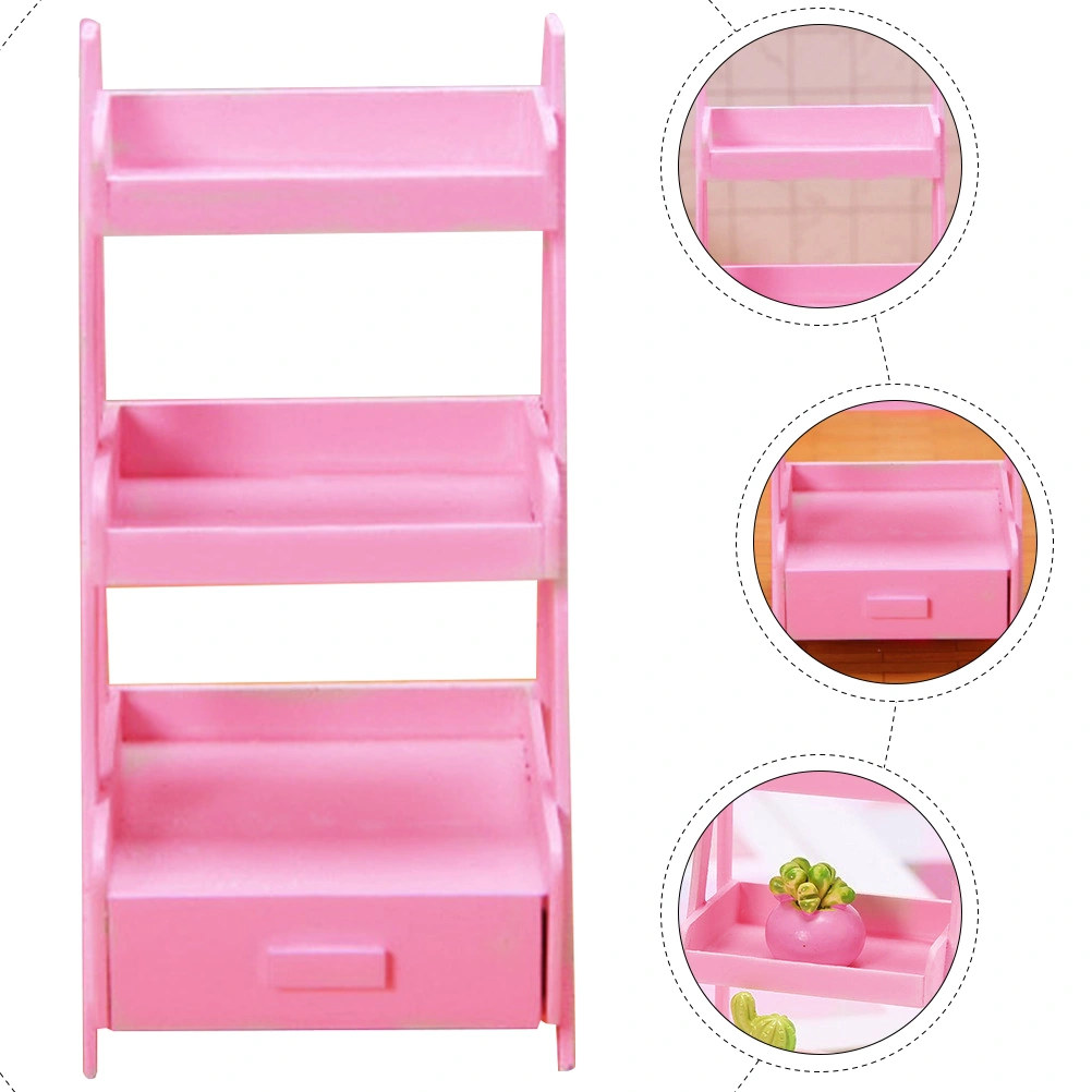 Adorable Miniature Toy Wear-resistant Mini House Decor Desktop Miniature Shelf Mini House Supply