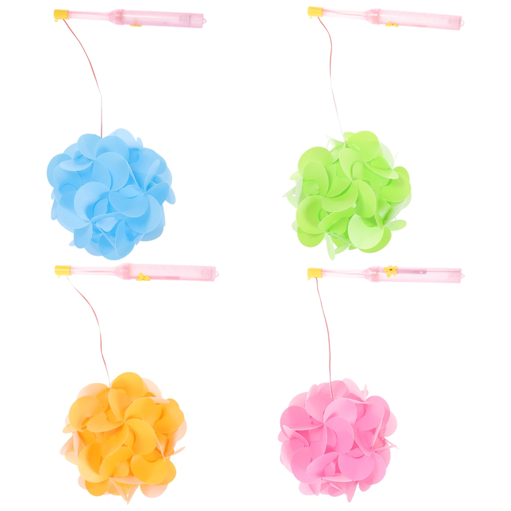 4 Sets DIY Puzzle Flowers Night Lights Home Garden Festival Decor Kids Toy Gifts