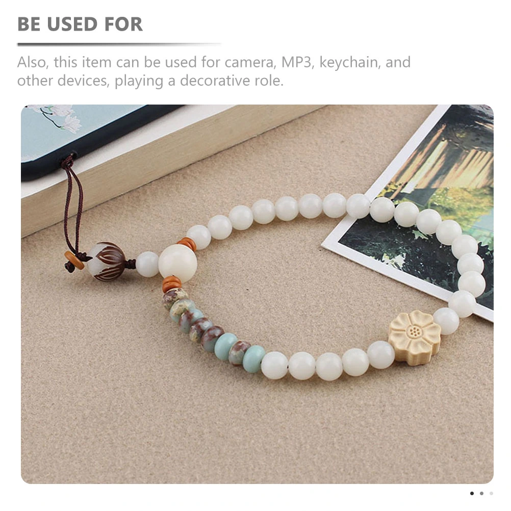 Chinese Style Beaded Phone Chain Phone Hanging Chain Phone Lanyard Phone Decor