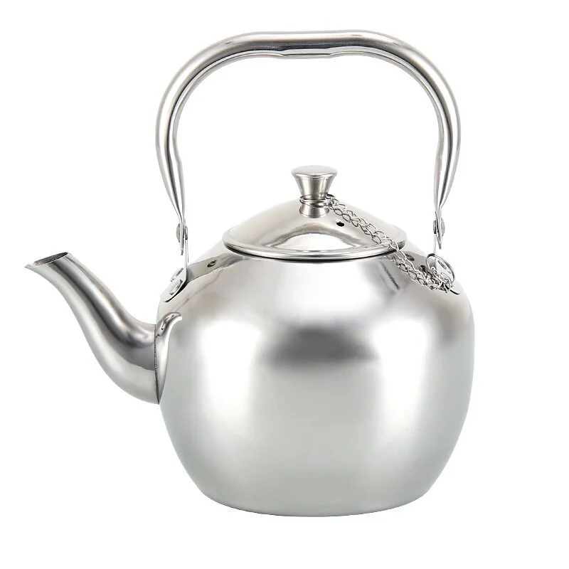 Stainless Steel Tea Pot with Handle Kitchen Tea Pot for Loose Tea Water Kettle