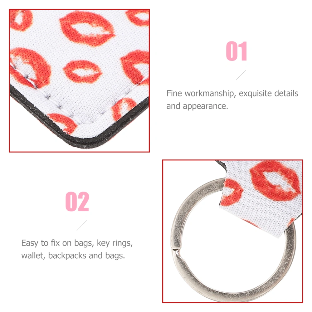 6pcs Convenient Lipstick Cover Keychains Protective Lipstick Covers Small Covers