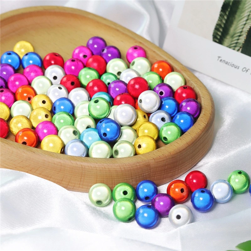 100pcs Acrylic Round Beads Necklace Making Beads DIY Jewelry Making Beads