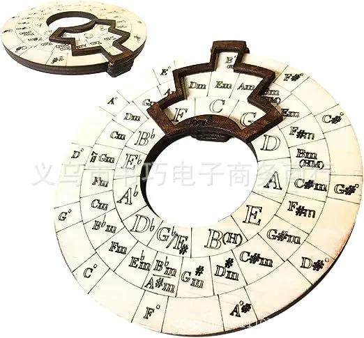 Wooden Melody Tool Circle Wooden Wheel Musical Educational Tool Instrument Supply