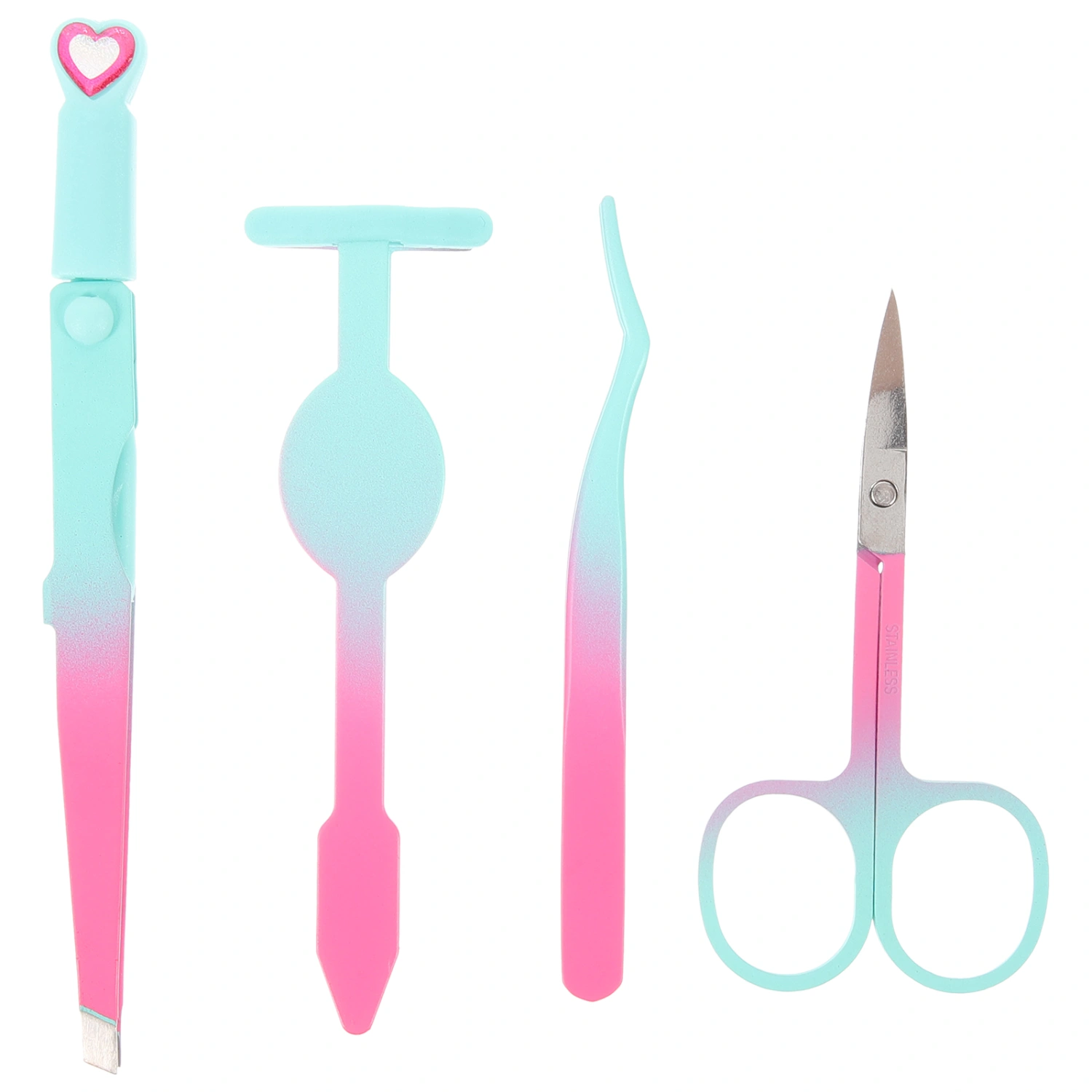 1 Set Portable Eyebrow Tweezers Precision Eyebrow Tweezers Scissor Women Eyebrow Tweezers