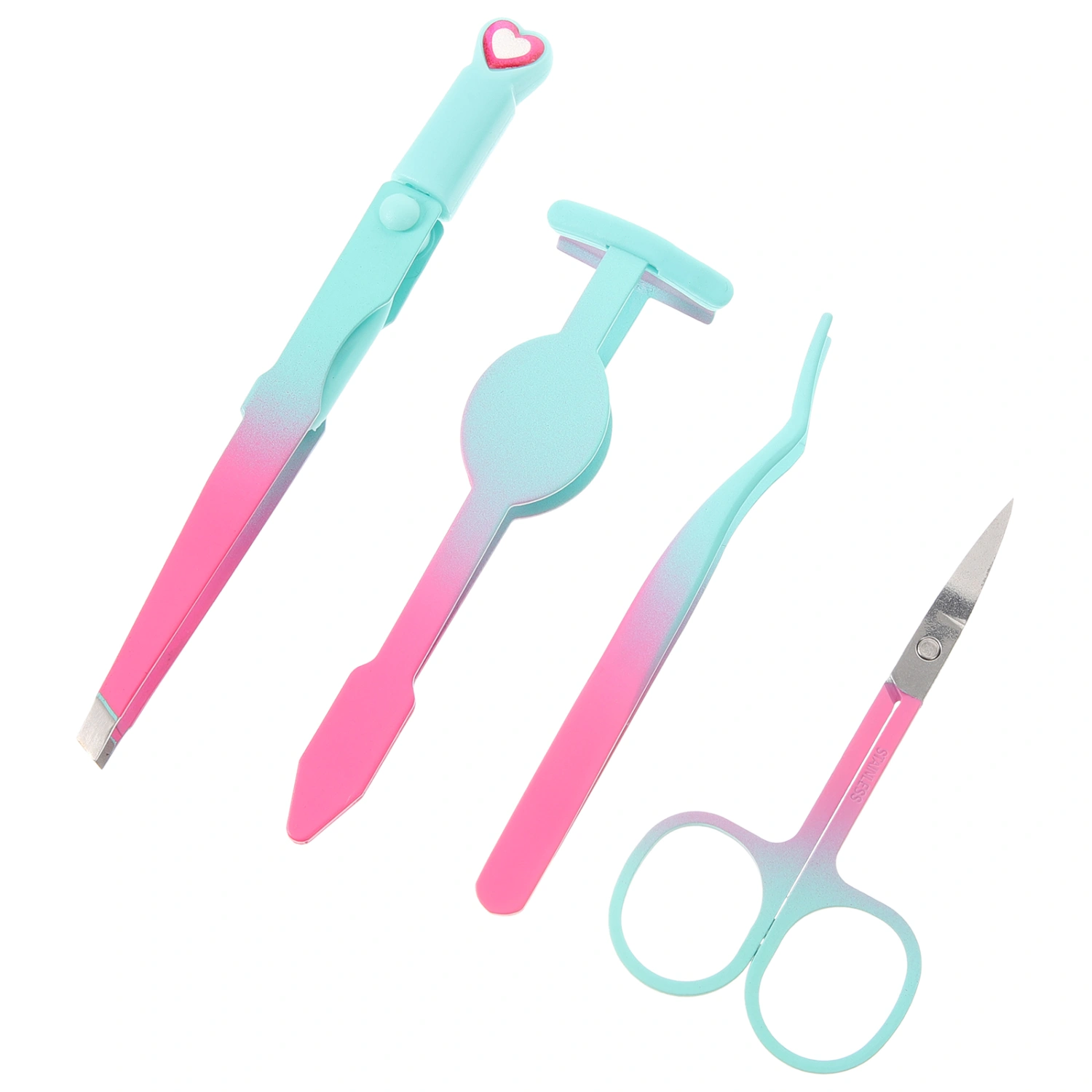 1 Set Portable Eyebrow Tweezers Precision Eyebrow Tweezers Scissor Women Eyebrow Tweezers
