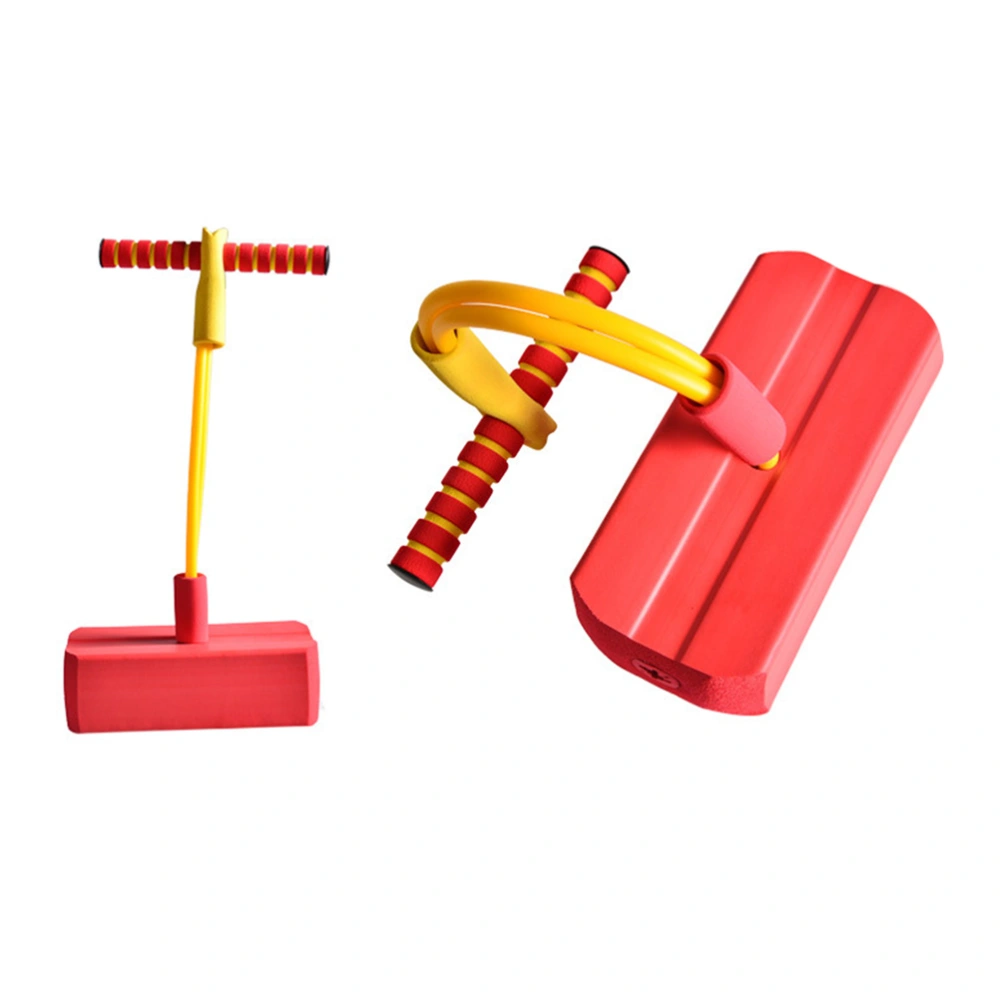 1PC Cartoon Jumped Toy Early Educational Sports Toy Sound Sports Equipment Toy Funny Bouncing Jumping Toy Simple Kids Sports Toy Red Random Handle