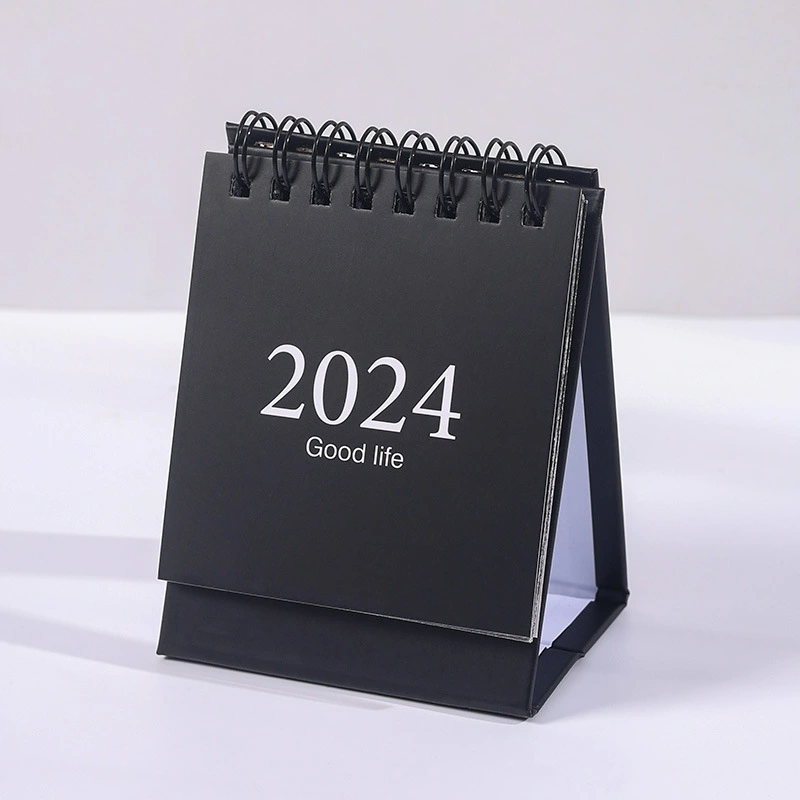 Mini Calendar 2024 Tabletop Small Calendar Small English Calendar Ornament Decorative Desk Calendar