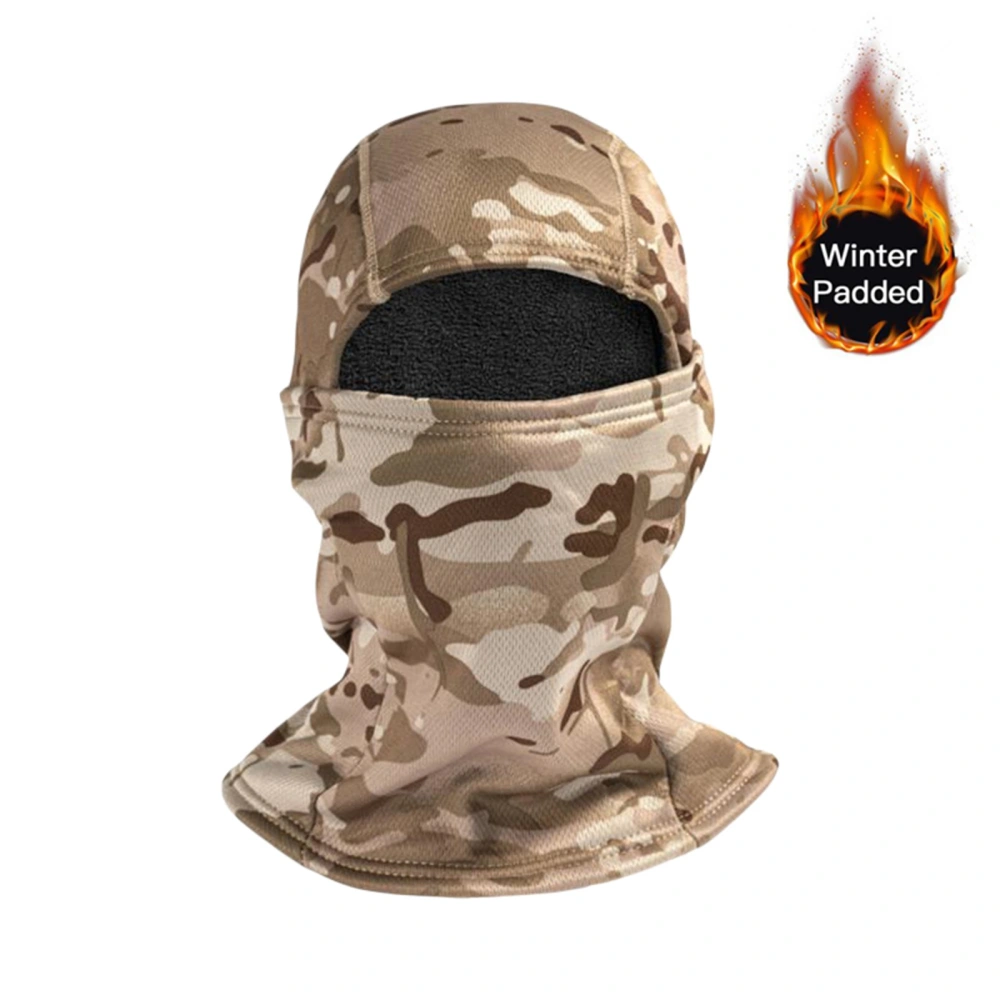 Men Winter Camouflage Riding Hat Balaclava with Face Protector