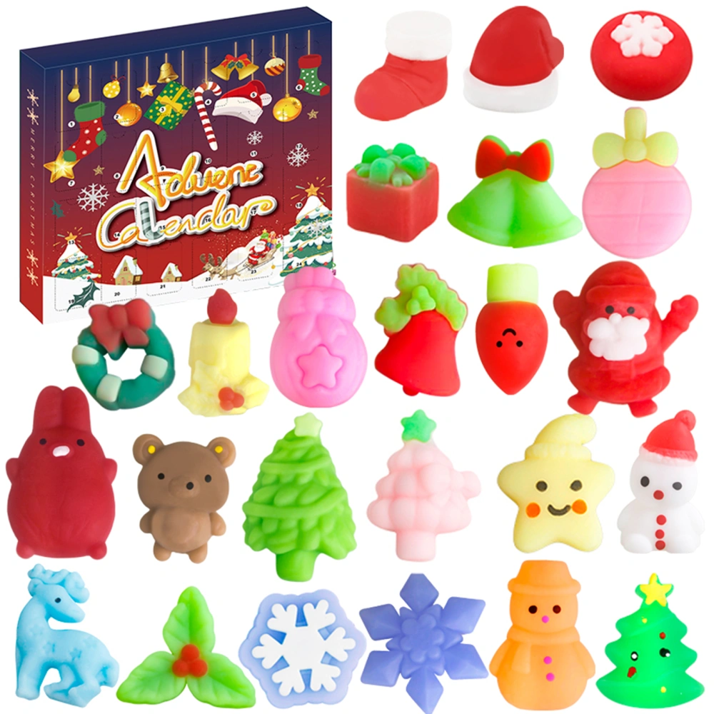 Advent Calendar for Kids 24 Days Calendar with Mochi Squeeze Toys