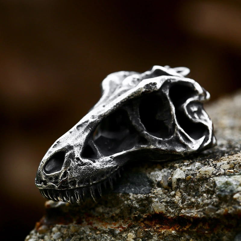 Stainless Steel Ox Head Skull Pendant