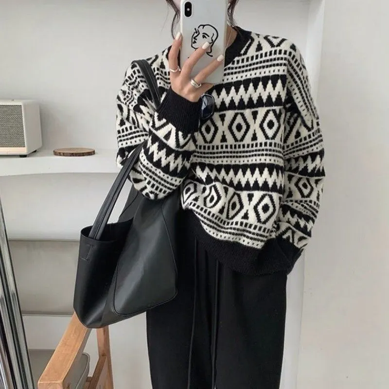 Loose And Lazy Knit Top For Women