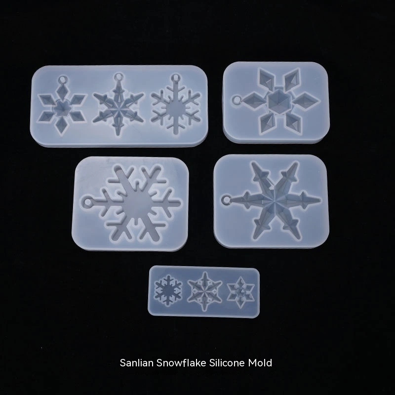 Crystal Glue Mold Snowflake Pendant Pendant Silicone Mold