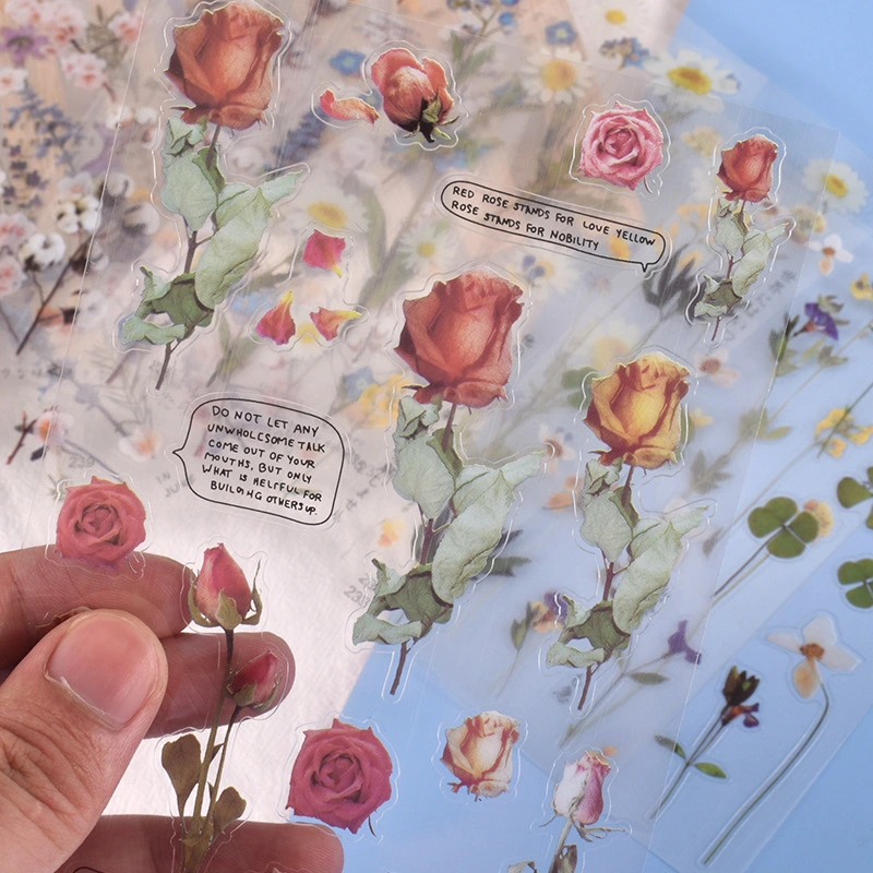 More Than Crystal Glue Flowers Material Stickers