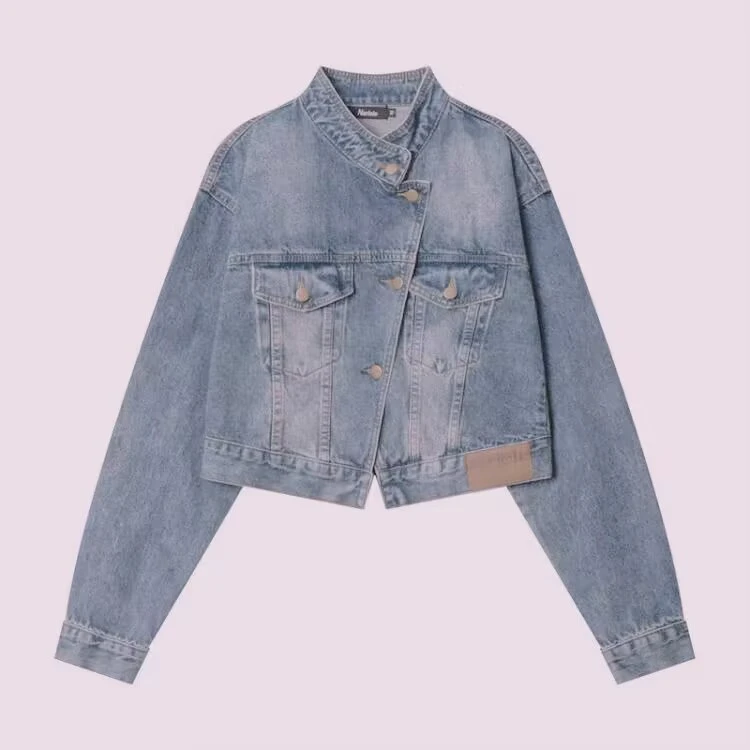 Niche Slimming Small Top Denim Coat