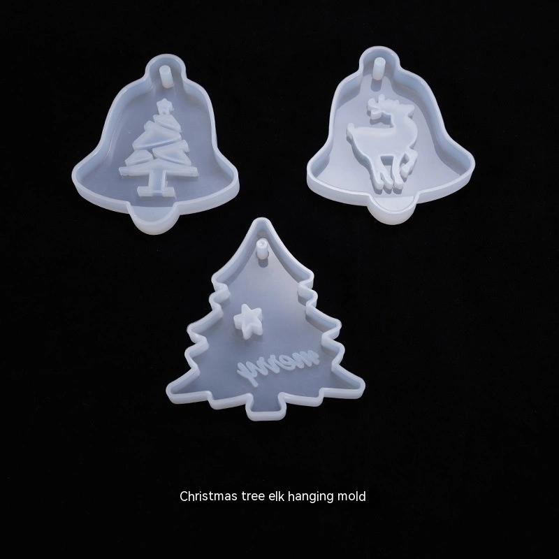 Crystal Glue Hanging Christmas Tree Elk Decorative Silicone Mold