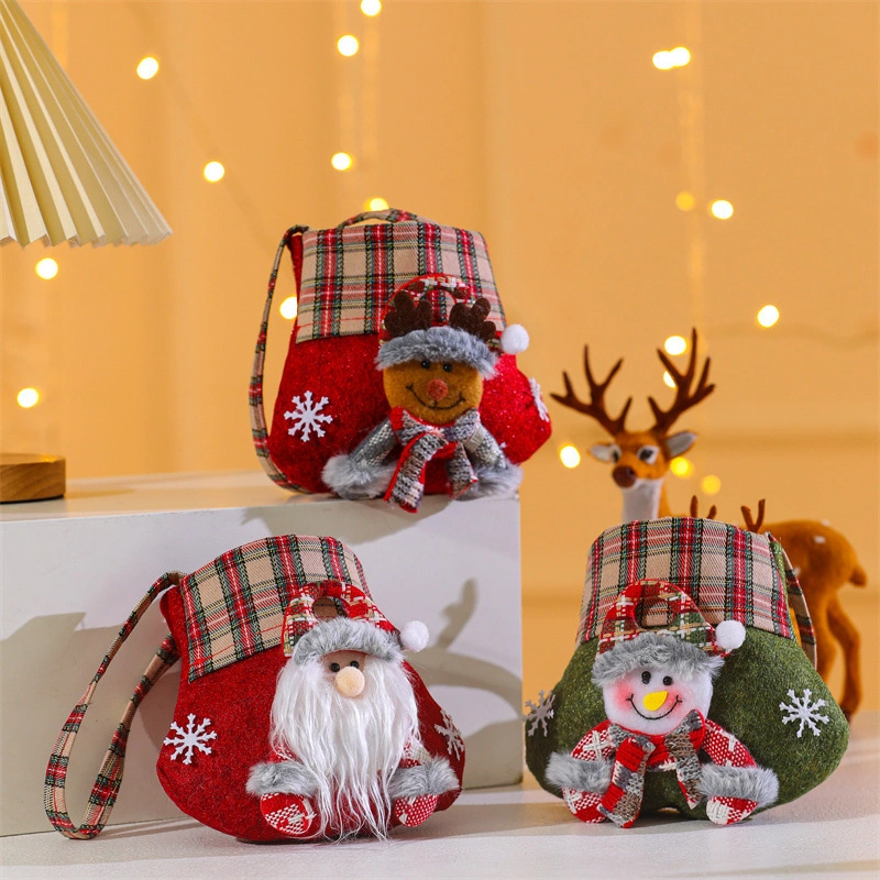 Christmas Cartoon 3D Doll Candy Gift Bag