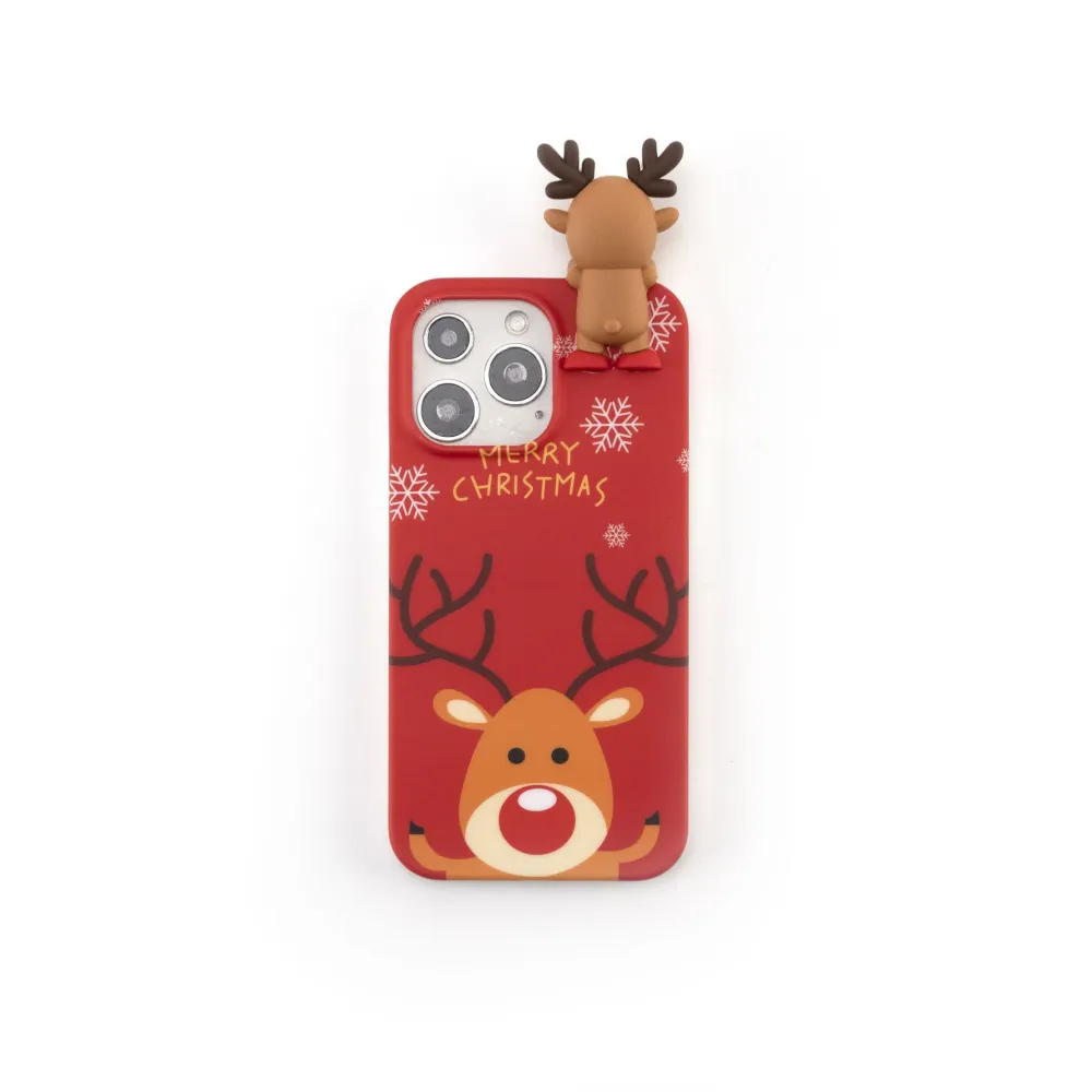 Christmas Leaning Bear Phone Case