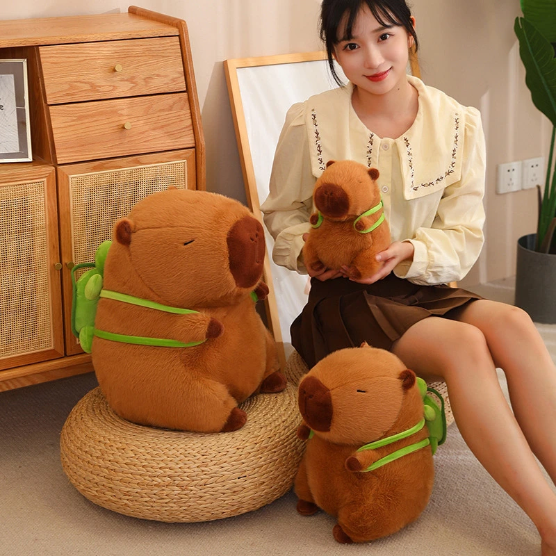 Capibara Buddha Style Stuffed Capybara Doll