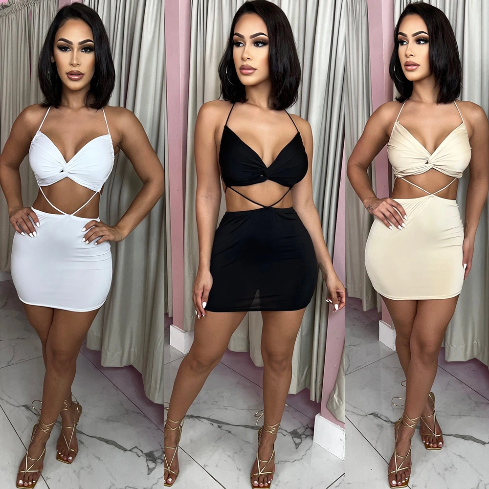 Women's Tight Cross Lace-up Dress
