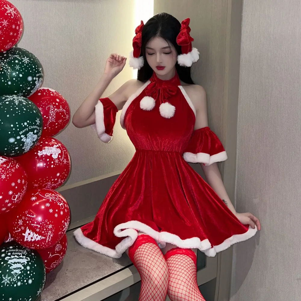 Women's Fashion Christmas Dress Uniform Suit