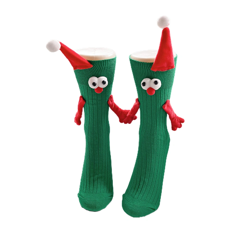 Couple Holding Hands Christmas Socks, Magnetic Family Matching Sock