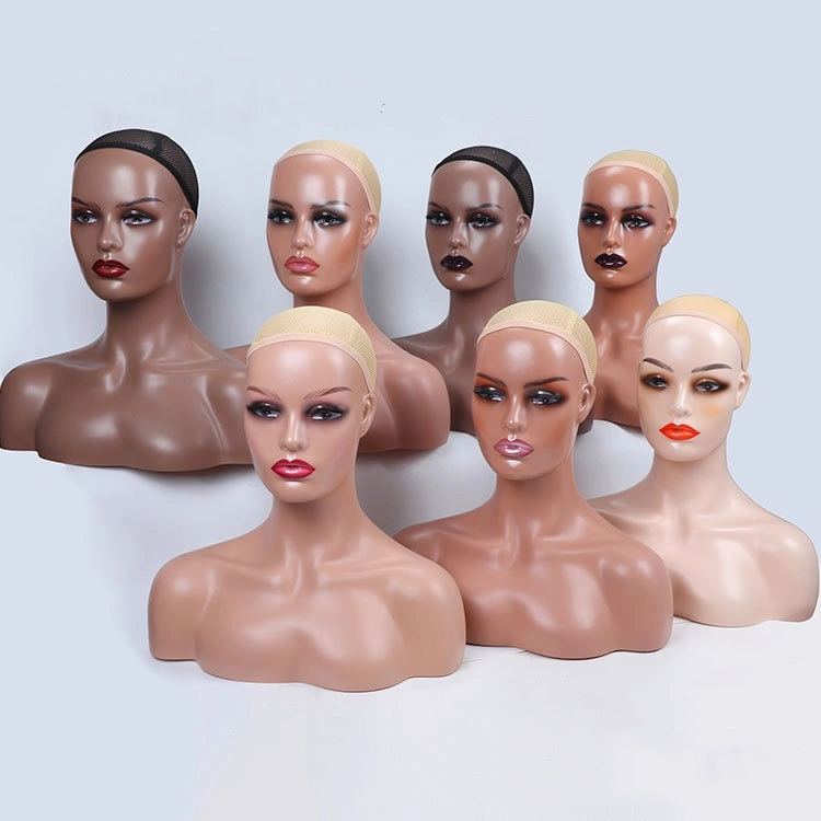 Women's Manikin Head PVC Wig