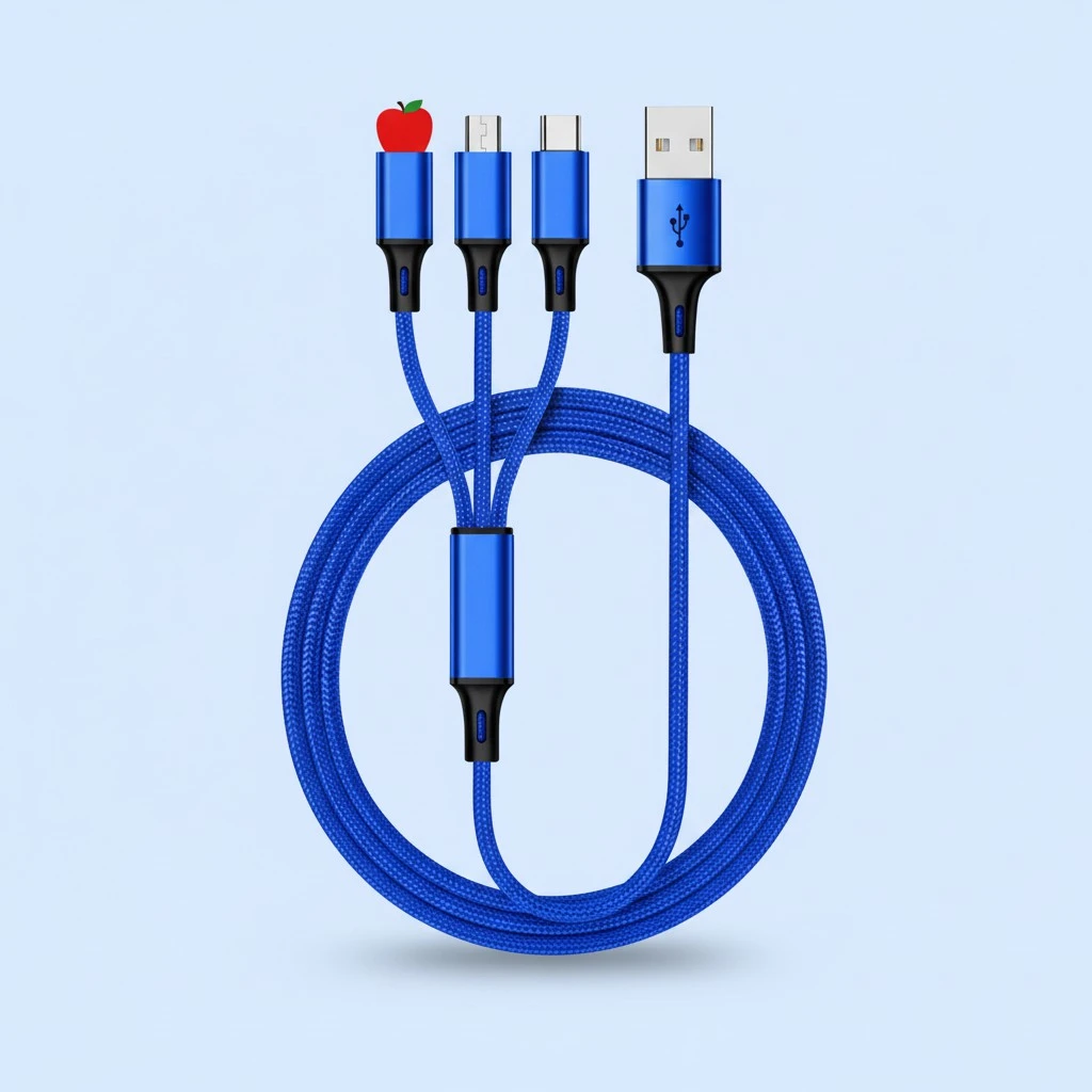 Lengthened 2 3 M Fast Charging Three-in-one Multi-head Charging Cable