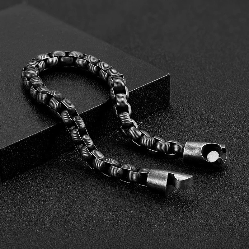 Titanium Steel Men's Vintage Bracelet Creative Personality