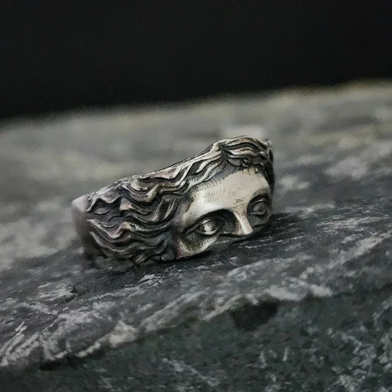 Creative Venus Mask Ring Retro