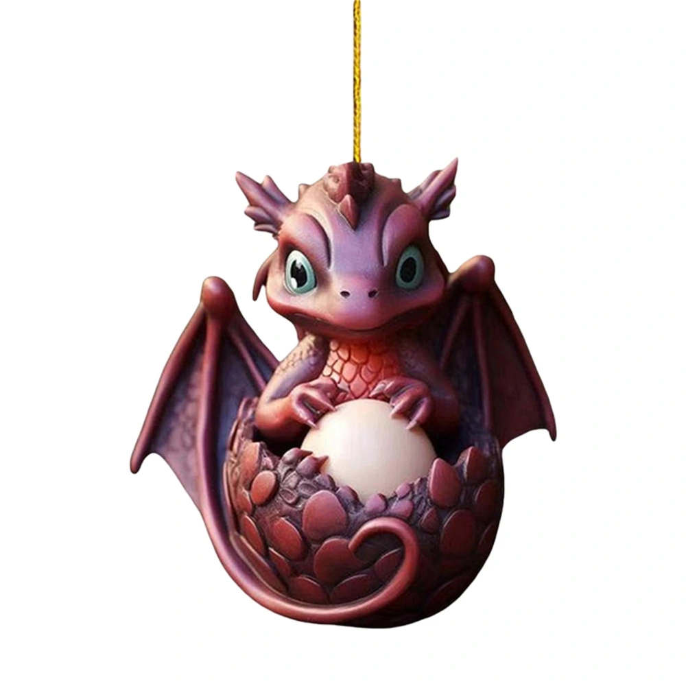 Dragon Egg Hanging Pendant Cute Acrylic Animal Living Room Decoration