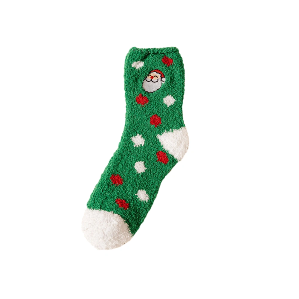 Women Christmas Socks, Soft Warm Santa Claus Winter Sleep Socks