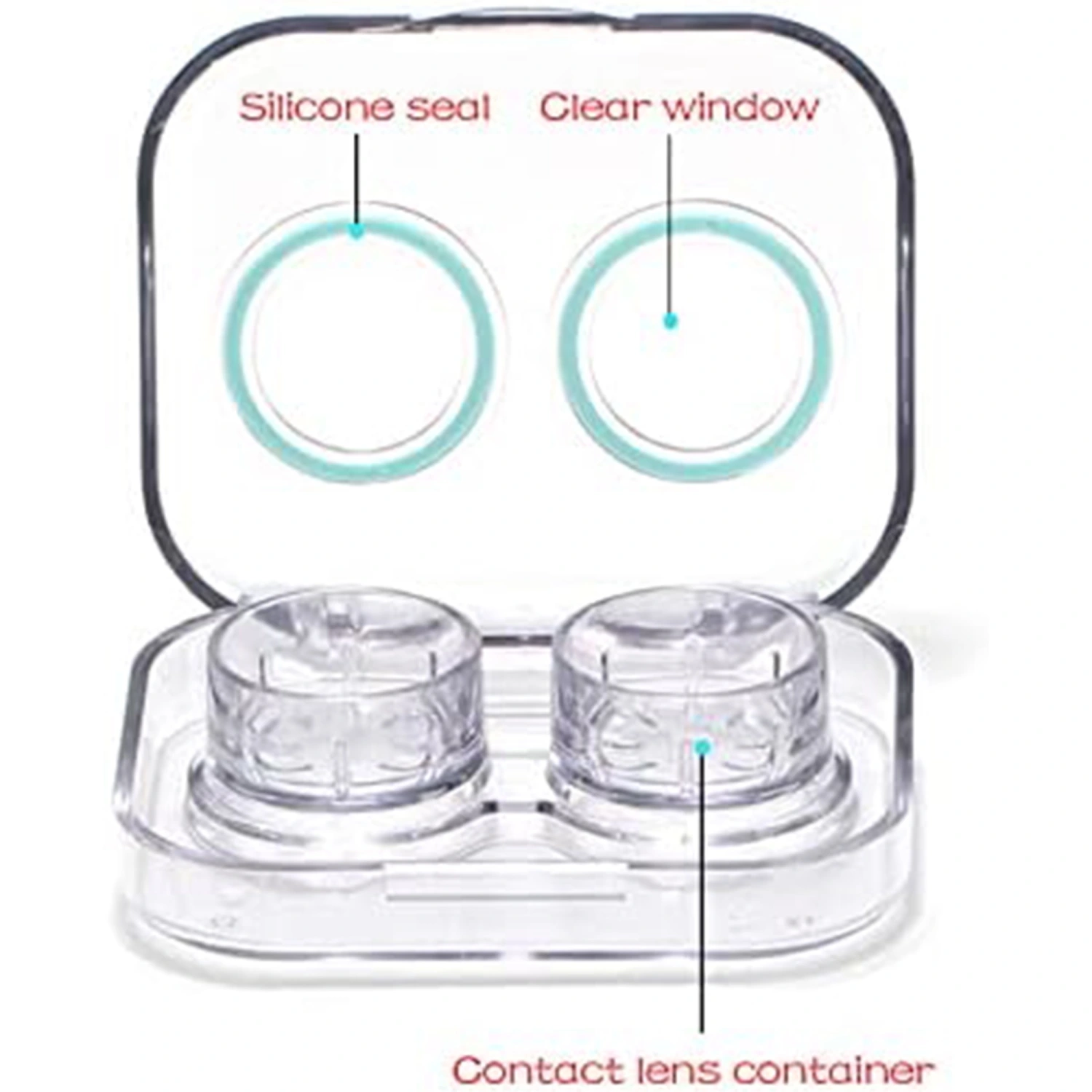Travel Contact Lens Case, Cute Contact Lens Box Kit Contact Applicator