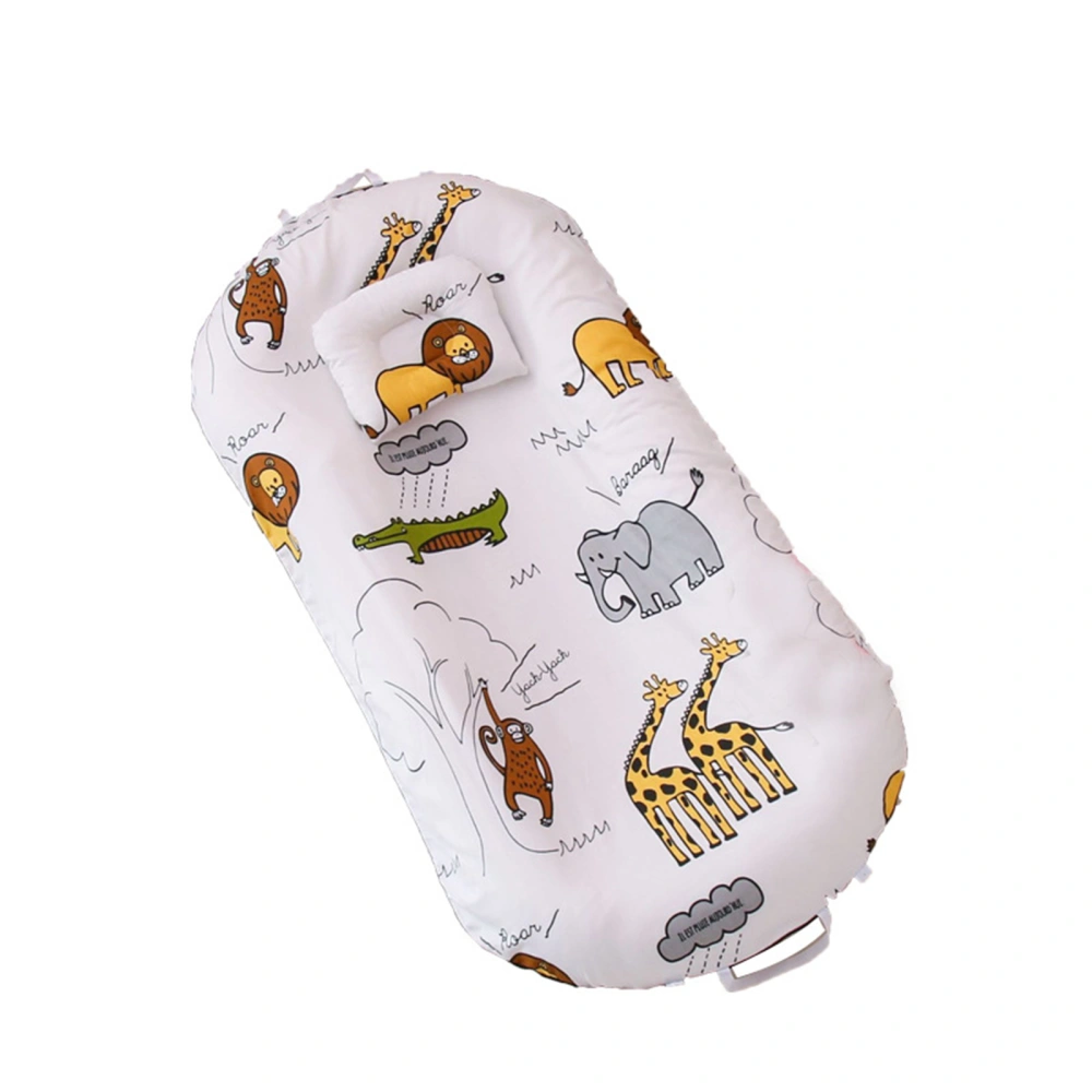 Baby Lounger Baby Nest Infant Breathable Cartoon Sleeping Bed